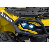 vaikiskas keturratis - Vaikiškas elektrinis keturratis Can-Am Outlander ATV, geltonas (Yellow) - 15 nuotrauka