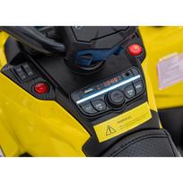 vaikiskas keturratis - Vaikiškas elektrinis keturratis Can-Am Outlander ATV, geltonas (Yellow) - 17 nuotrauka