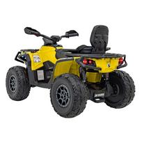 vaikiskas keturratis - Vaikiškas elektrinis keturratis Can-Am Outlander ATV, geltonas (Yellow) - 23 nuotrauka