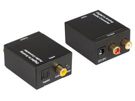 toslink kabelis - Blow TOSLINK į 2xRCA Adapteris Juodas (Black) - 2 nuotrauka