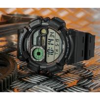 casio laikrodziai vyrams - CASIO Digital Moonphase WS-1500H-1A Juodas (Black) - 9 nuotrauka