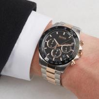 hugo boss laikrodis - HUGO BOSS HERO 1513757 Sidabrinis/Auksinis (Silver/Gold) - 4 nuotrauka