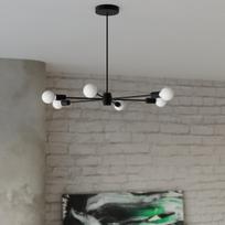 pakabiname sviestuvai sietynai - Sollux Lango 5 SL.1022, E27, 5 x 60 W, juodas - 2 nuotrauka