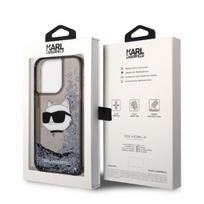 telefono deklas iphone 14 pro max - Karl Lagerfeld "Glitter Choupette Head iPhone 14 Pro Max" Black - 2 nuotrauka