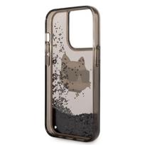 telefono deklas iphone 14 pro max - Karl Lagerfeld "Glitter Choupette Head iPhone 14 Pro Max" Black - 3 nuotrauka