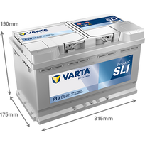 akumuliatorius 12v - Varta SLI585400080 12V 85Ah 800A Starter - 4 nuotrauka