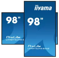 lentos 5 - Iiyama ProLite LH9875UHS-B2AG 98", LED, 4K, Juodas (Black) - 6 nuotrauka