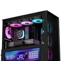 corsair 4000d - Corsair FRAME 4000D LCD RS ARGB Midi-Tower Juodas (Black) - 5 nuotrauka