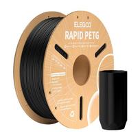 3d spausdintuvo plastikas - ELEGOO Rapid PETG 1.75mm 1kg Juodas (Black) - 2 nuotrauka