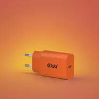 30 w usb c pakrovejas - MOBILE CHARGER WALL USB-C/2PK 30W ORANGE CAC-3023 CLUB3D - 3 nuotrauka