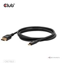 usb type c adapteris - Club 3D CAC-1563 USB-C į DisplayPort 2.1 kabelis 2 m Juodas (Black) - 6 nuotrauka