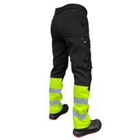 pasiltintos kelnes - Pašiltintos softshell kelnės Pesso Mercury, geltona/juoda (Yellow/Black), C44 dydis - 2 nuotrauka