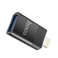 usb a sakotuvas - Adapteris Hoco UA17, lightning, USB-A - 4 nuotrauka