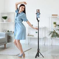 magsafe tripod - Tech-Protect Selfie Stick Tripod MagSafe L04S, black - 3 nuotrauka