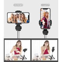 selfie lazda bluetooth - Tech-Protect handheld tripod L01S, black - 4 nuotrauka