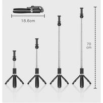 selfie lazda bluetooth - Tech-Protect handheld tripod L01S, black - 7 nuotrauka