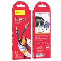 aux laidas - Hoco UPA22 AUX Jack 3.5 mm į Jack 3.5 mm 1m Juodas (Black) - 2 nuotrauka