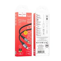 aux lightning adapteris - Hoco UPA26 Lightning į 3.5 mm AUX kabelis 1 m Juodas (Black) - 2 nuotrauka