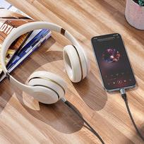 aux lightning adapteris - Hoco UPA26 Lightning į 3.5 mm AUX kabelis 1 m Juodas (Black) - 3 nuotrauka
