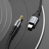 aux lightning adapteris - Hoco UPA26 Lightning į 3.5 mm AUX kabelis 1 m Juodas (Black) - 5 nuotrauka