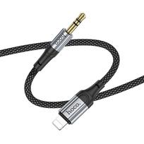 aux lightning adapteris - Hoco UPA26 Lightning į 3.5 mm AUX kabelis 1 m Juodas (Black) - 6 nuotrauka