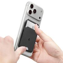 sulankstomas telefonas - Spigen Slim Fold Tripod MagSafe Wallet 3 Card - Juodas (Black) - 2 nuotrauka