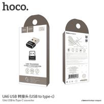 usb male to female - HOCO adapter OTG USB A (male) to Type C (female) UA6 juodas - 2 nuotrauka