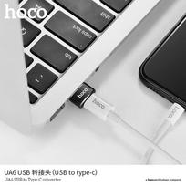 usb male to female - HOCO adapter OTG USB A (male) to Type C (female) UA6 juodas - 4 nuotrauka