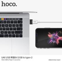 usb male to female - HOCO adapter OTG USB A (male) to Type C (female) UA6 juodas - 5 nuotrauka