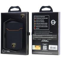 magsafe wallet - Lamborghini D1 Genuine Leather MagSafe mobile phone wallet - black and orange - 2 nuotrauka