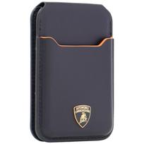 magsafe wallet - Lamborghini D1 Genuine Leather MagSafe mobile phone wallet - black and orange - 5 nuotrauka