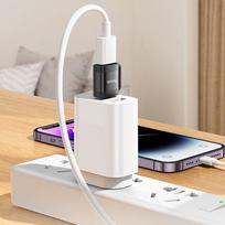 usb male to female - Hoco UA31C, USB-C į USB-A OTG adapteris, 3A, juodas - 4 nuotrauka