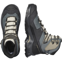 salomon zygio batai - Moteriški trekingo batai Salomon Quest Element GTX black-blue L41457400 - 3 nuotrauka