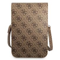 rankine telefonui - Guess "PU 4G Triangle Logo Phone Bag" Brown - 2 nuotrauka