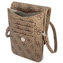 rankine telefonui - Guess "PU 4G Triangle Logo Phone Bag" Brown - 3 nuotrauka