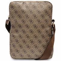 plansetes deklas - Guess PU 4G Printed Stripes Tablet Bag 10" Brown - 2 nuotrauka