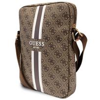 plansetes deklas - Guess PU 4G Printed Stripes Tablet Bag 10" Brown - 3 nuotrauka