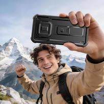 telefonai xiaomi 15 - Tech-Protect Kevlar Cam+ 2-Set dėklas skirtas Xiaomi Redmi Note 15 Pro 5G Juodas (Black) - 3 nuotrauka