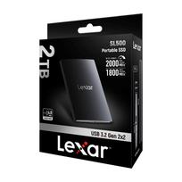 ssd usb 3 2 - External SSD|LEXAR|SL500|2TB|USB 3.2|Write speed 1800MBytes/sec|Read speed 2000MBytes/sec|LSL500X002T-RNBNG - 2 nuotrauka