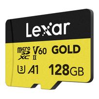 atminties kortele 128gb pro v60 - Lexar Pro Gold 128GB microSDXC UHS-II V60 A1 Card - 3 nuotrauka