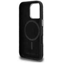 apple iphone 16 pro max magsafe - Karl Lagerfeld Grained PU Repeated Logo MagSafe dėklas skirtas Apple iPhone 16 Pro Max Juodas (Black) - 3 nuotrauka