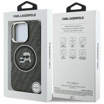 apple iphone 16 pro max magsafe - Karl Lagerfeld IML K&CH Heads Repeated Logo MagSafe Dėklas Apple iPhone 16 Pro Max Juodas (Black) - 2 nuotrauka