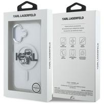 apple iphone 16 pro max magsafe - Karl Lagerfeld IML Glitter Karl ir Choupette Eskizas MagSafe dėklas Apple iPhone 16 Pro Max Juodas (Black) - 2 nuotrauka