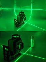 plokstuma - Lazerinis nivelyras 3D, iki 30m, žalio spindulio - 4 nuotrauka