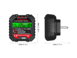 lizdas testeris - Habotest HT107D lizdų testeris su skaitmeniniu ekranu - 3 nuotrauka