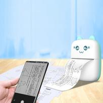 thermal printer - Thermal printer mini cat HURC9 - blue - 7 nuotrauka