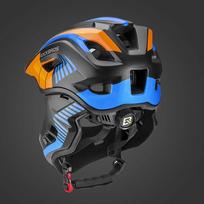 oranzinis - Rockbros TT-32SOBL-S vaikiškas dviračio šalmas su nuimamu smakro apsauga, S dydis - Juodas/Oranžinis (Black/Orange) - 2 nuotrauka