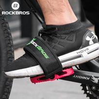 dviracio pedalai - Rockbros GZT1001BK Dviračių Pedalų Diržai 2 vnt Juodi (Black) - 6 nuotrauka