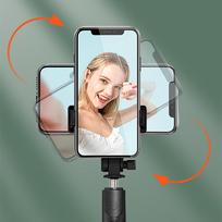 trikojis telefonui - Hurtel WRY1S Selfie Stick Telescopic Tripod 0.7m for Phone Juodas (Black) - 8 nuotrauka