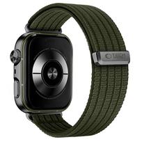 huawei fit watch 4 - Tech-Protect nailoninis dirželis Huawei Watch Fit 3/4/4 Pro/5/5 Pro, karinė žalia (Military Green) - 7 nuotrauka